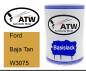 Preview: Ford, Baja Tan, W3075: 500ml Lackdose, von ATW Autoteile West.